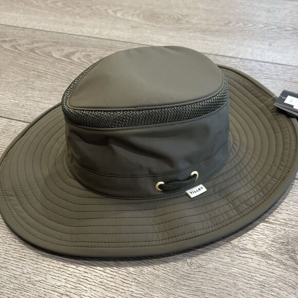 Tilley Airflo Hat Small Size 7 Olive Green NWT UPF 50 Travel Outdoor Active - Picture 2 of 5